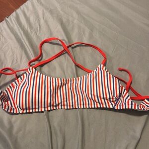 Red white and blue bikini top